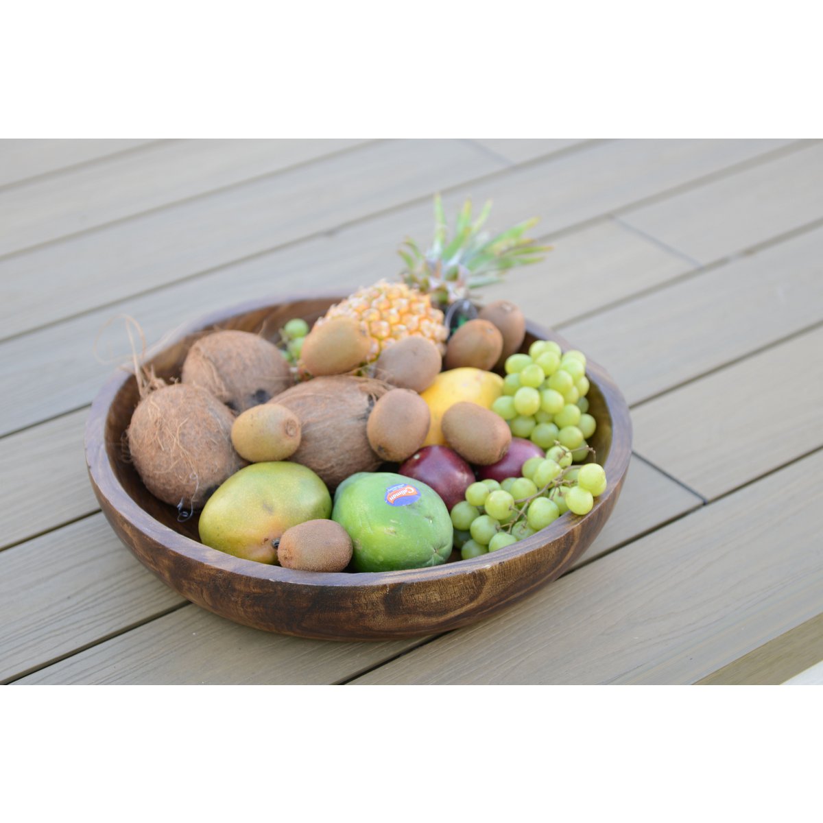 Dekorative Holzschale, 45x45x9cm – CozyVibe.eu