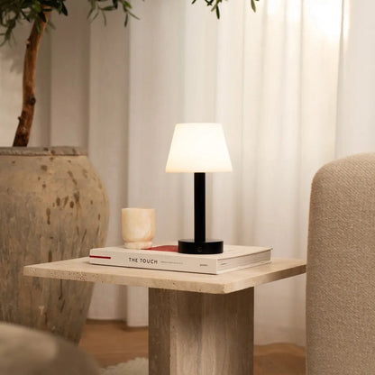 Zoë Black Table Lamp – Rechargeable, Dimmable & Portable Light - CozyVibe.eu